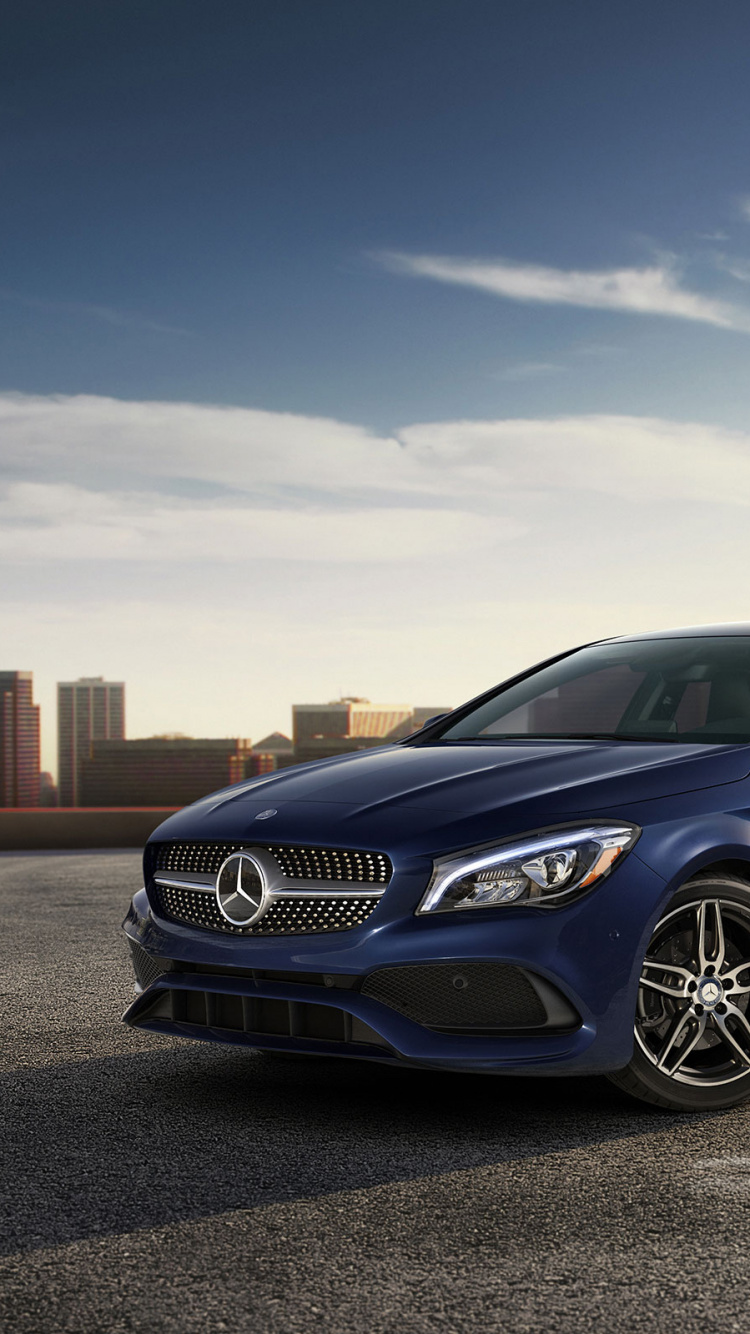 Обои 2018 Мерседес-Бенц CLA-класса, авто, обод, Литые диски, колесо в разрешении 750x1334