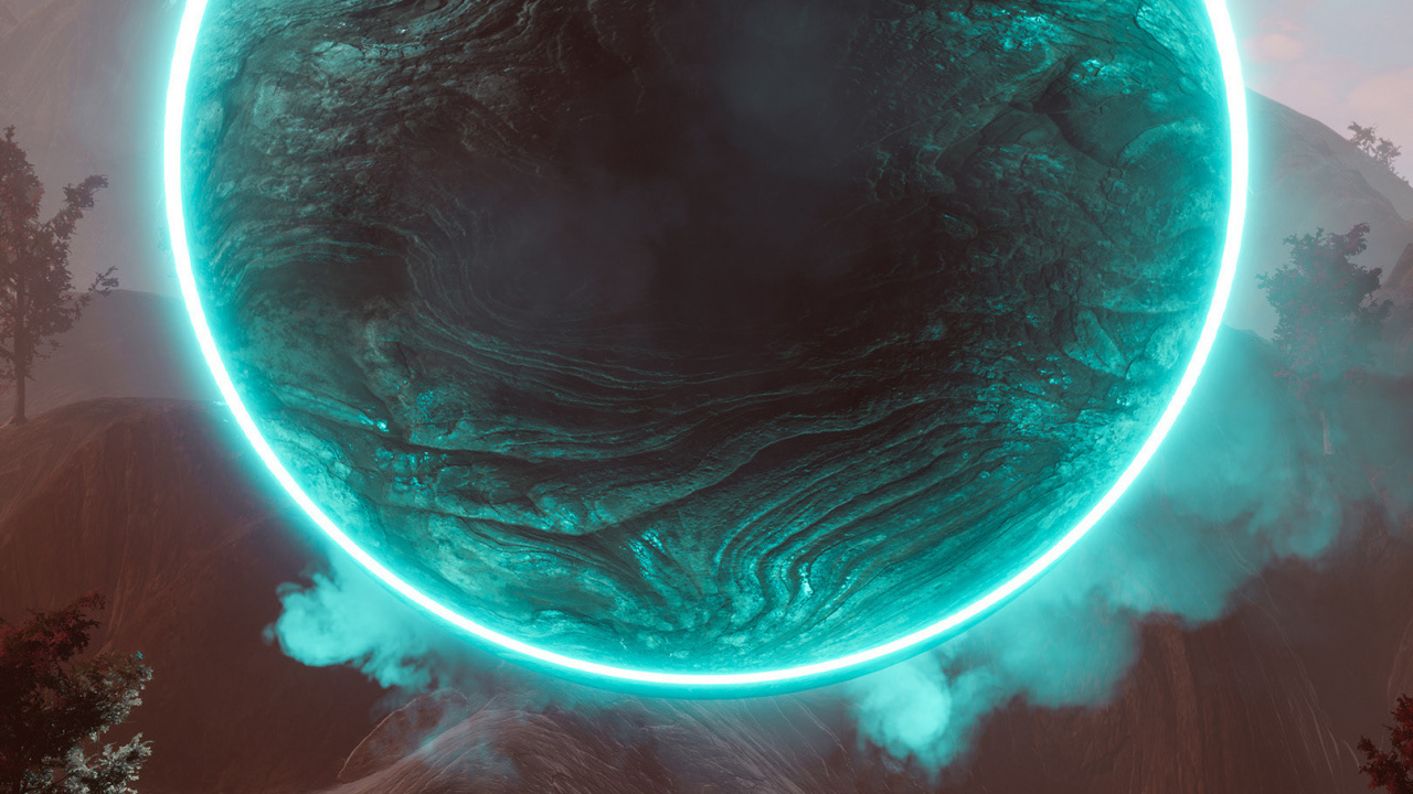 Обои атмосфера, picsart, мир, облако, водоем в разрешении 1280x720