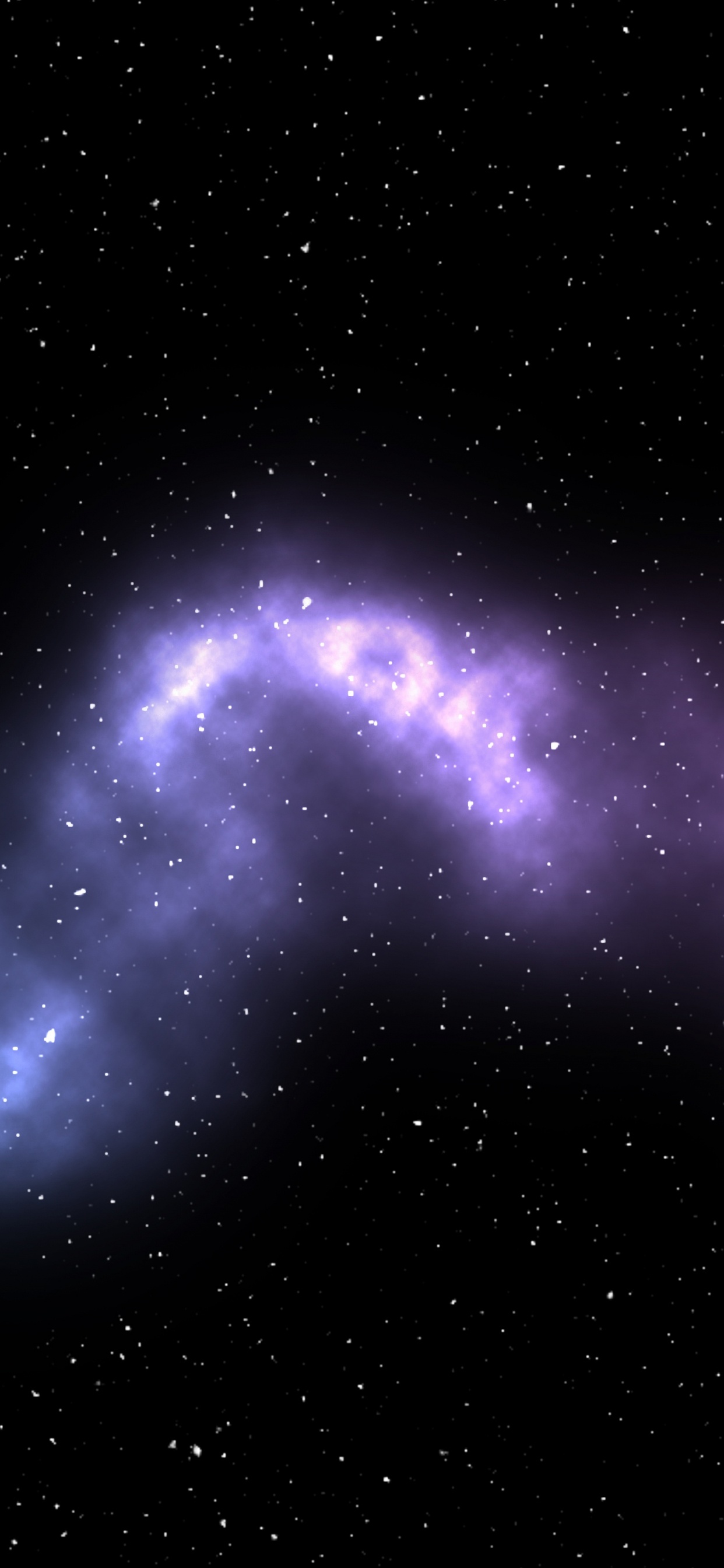 Обои атмосфера, космическое пространство, астрономический объект, небесное явление, пурпур в разрешении 1242x2688