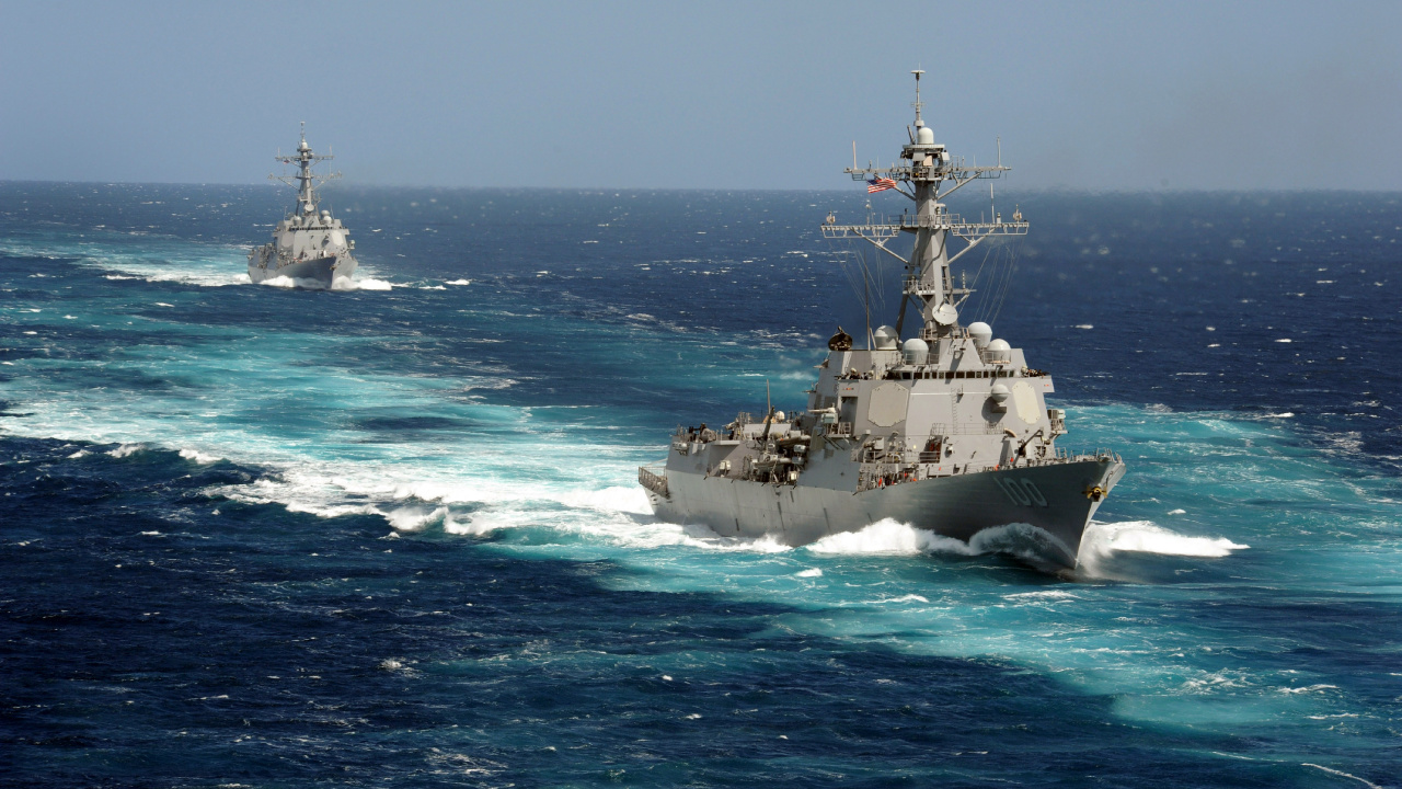 Обои военно морской флот США, морское ведомство, военный корабль, корабль, лодка в разрешении 1280x720