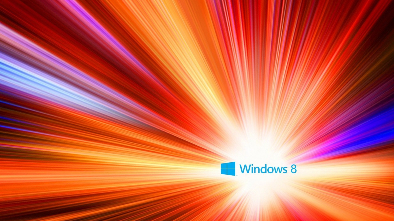 Обои Windows 8, Апельсин, свет, оранжевый, windows в разрешении 1366x768