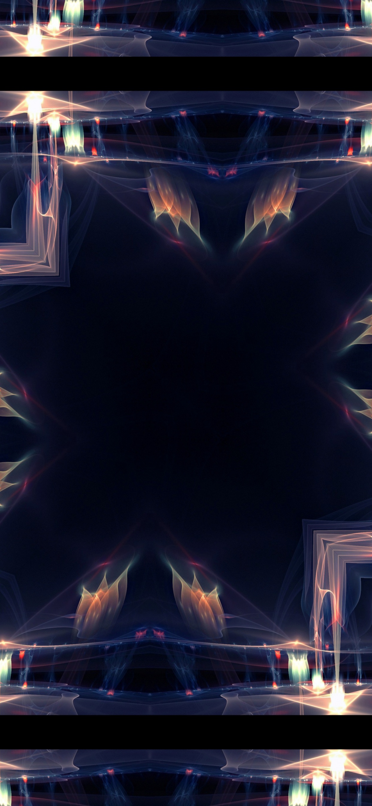 Обои арт, свет, освещение, вода, ночь в разрешении 1242x2688