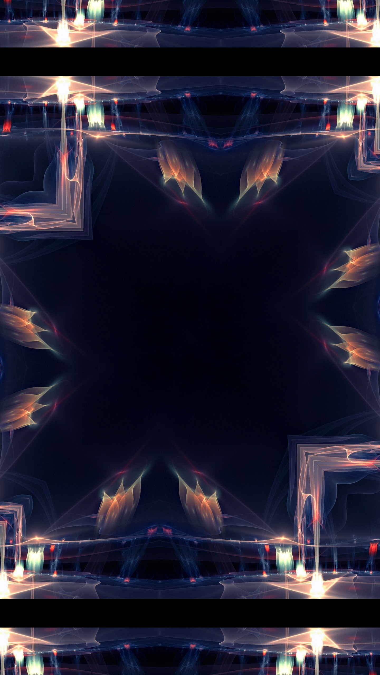 Обои арт, свет, освещение, вода, ночь в разрешении 1440x2560