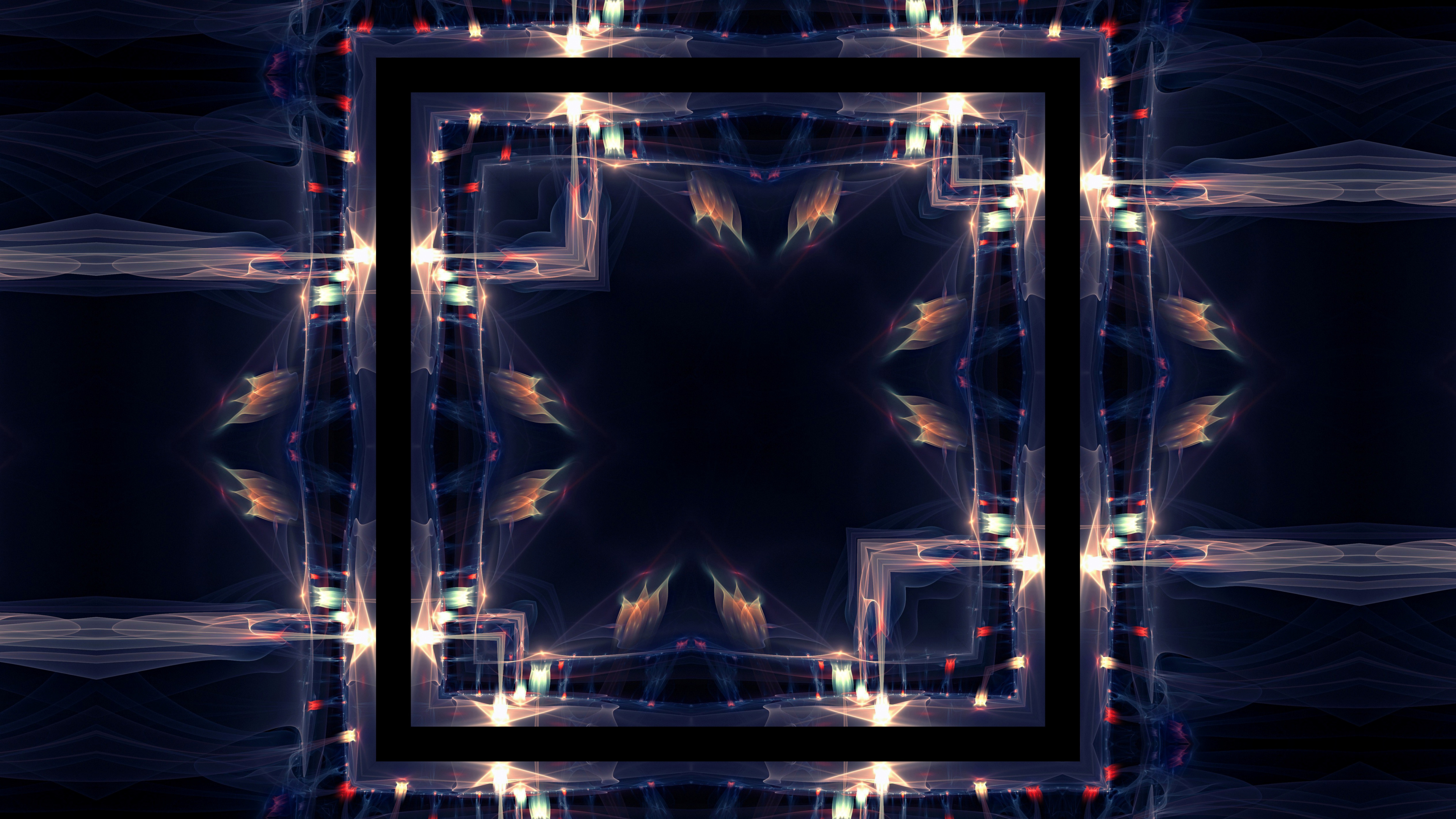 Обои арт, свет, освещение, вода, ночь в разрешении 3840x2160