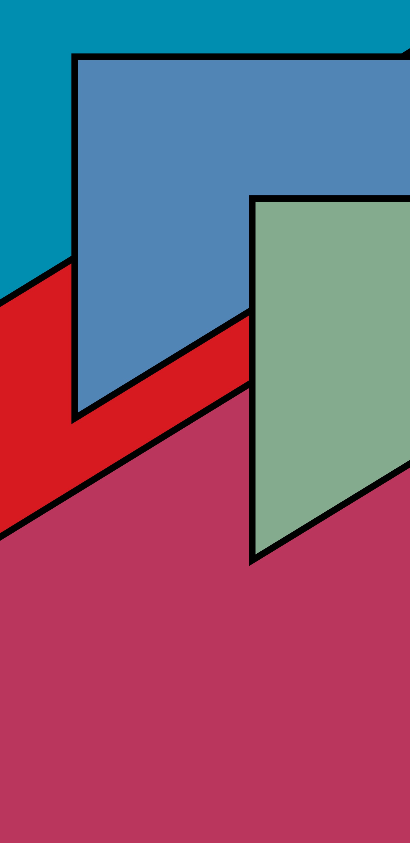 Обои треугольник, графический дизайн, красочность, прямоугольник, материальное свойство в разрешении 1440x2960