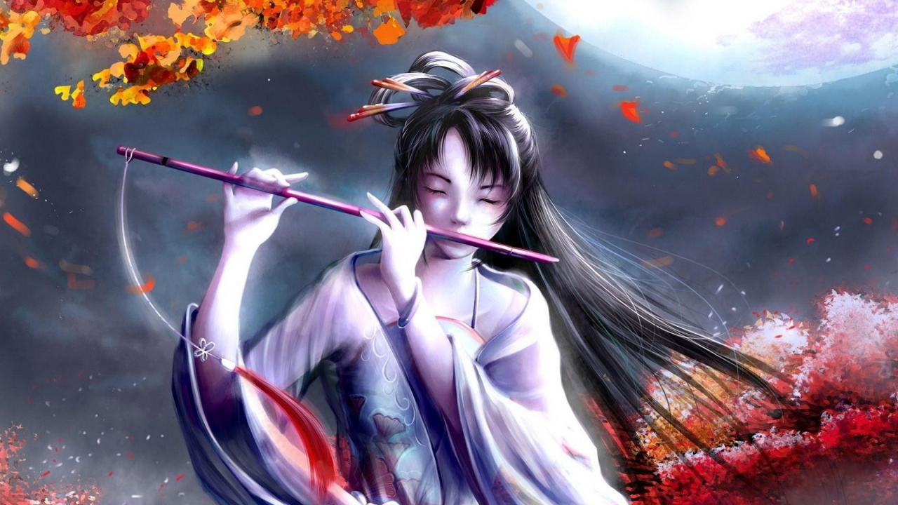 Обои арт, аниме, фантазии женщины Азии, вымышленный персонаж, искусство в разрешении 1280x720