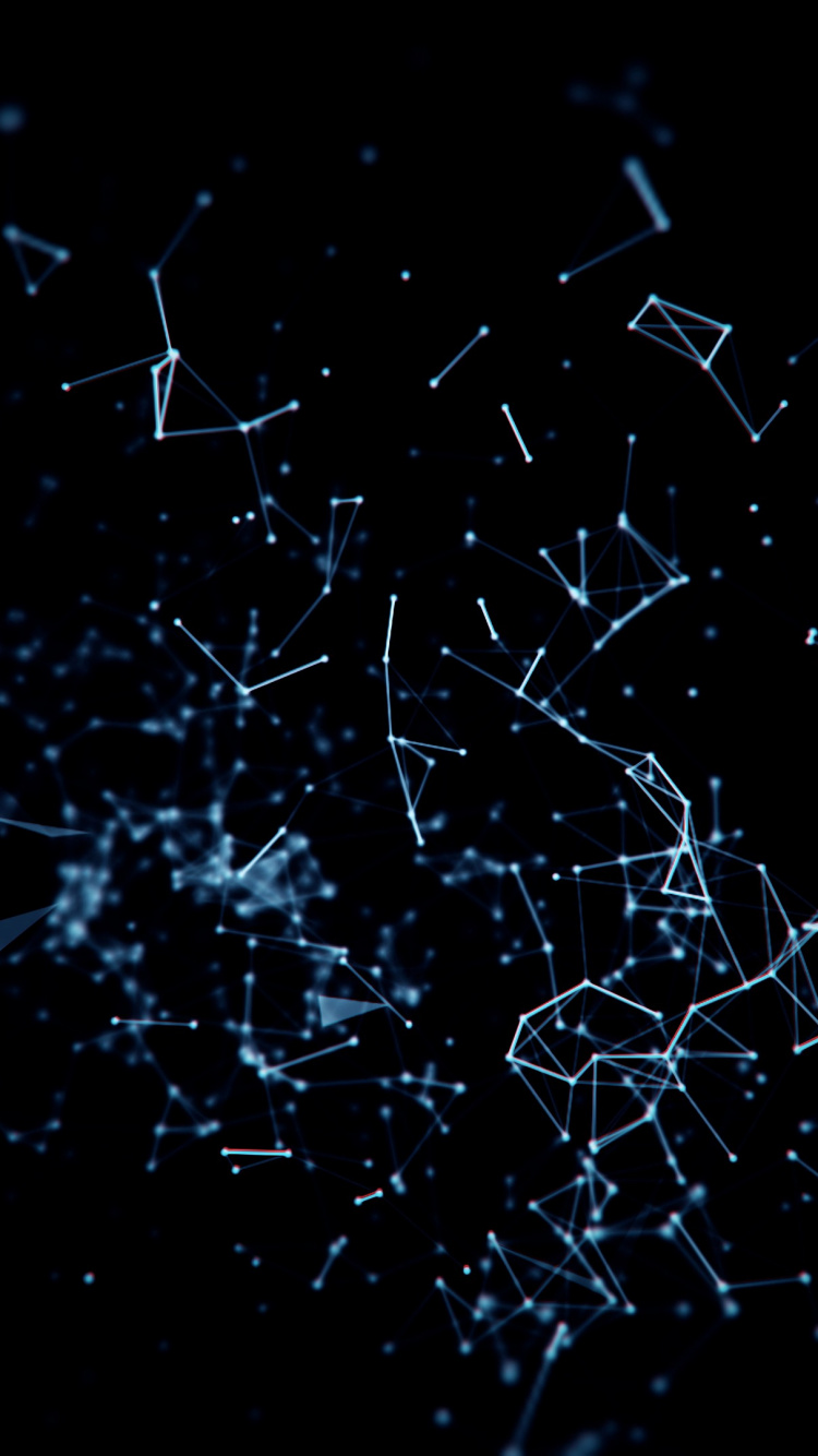 Обои Созвездие, ночь, черный, линия, атмосфера в разрешении 750x1334