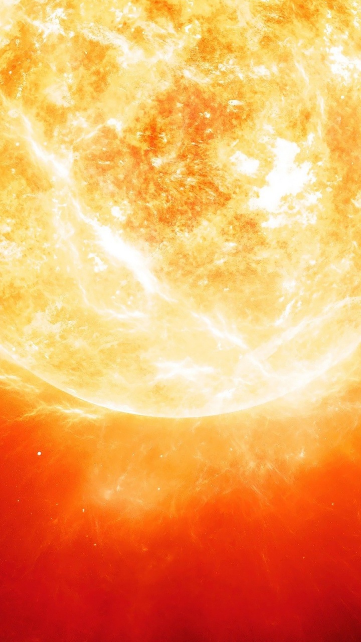 Обои звезда, Апельсин, астрономический объект, солнце, космическое пространство в разрешении 720x1280