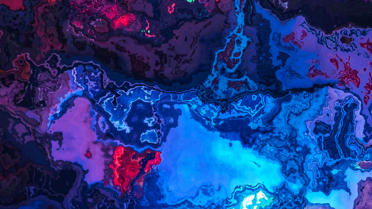 Обои арт, живопись, цветной, лазурный, электрик в разрешении 1280x720