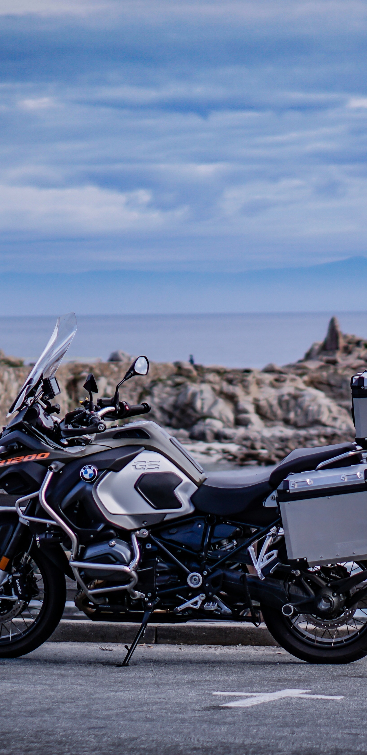 Обои мотоцикл, туристический мотоцикл, велосипед, авто, море мотоциклов в разрешении 1440x2960