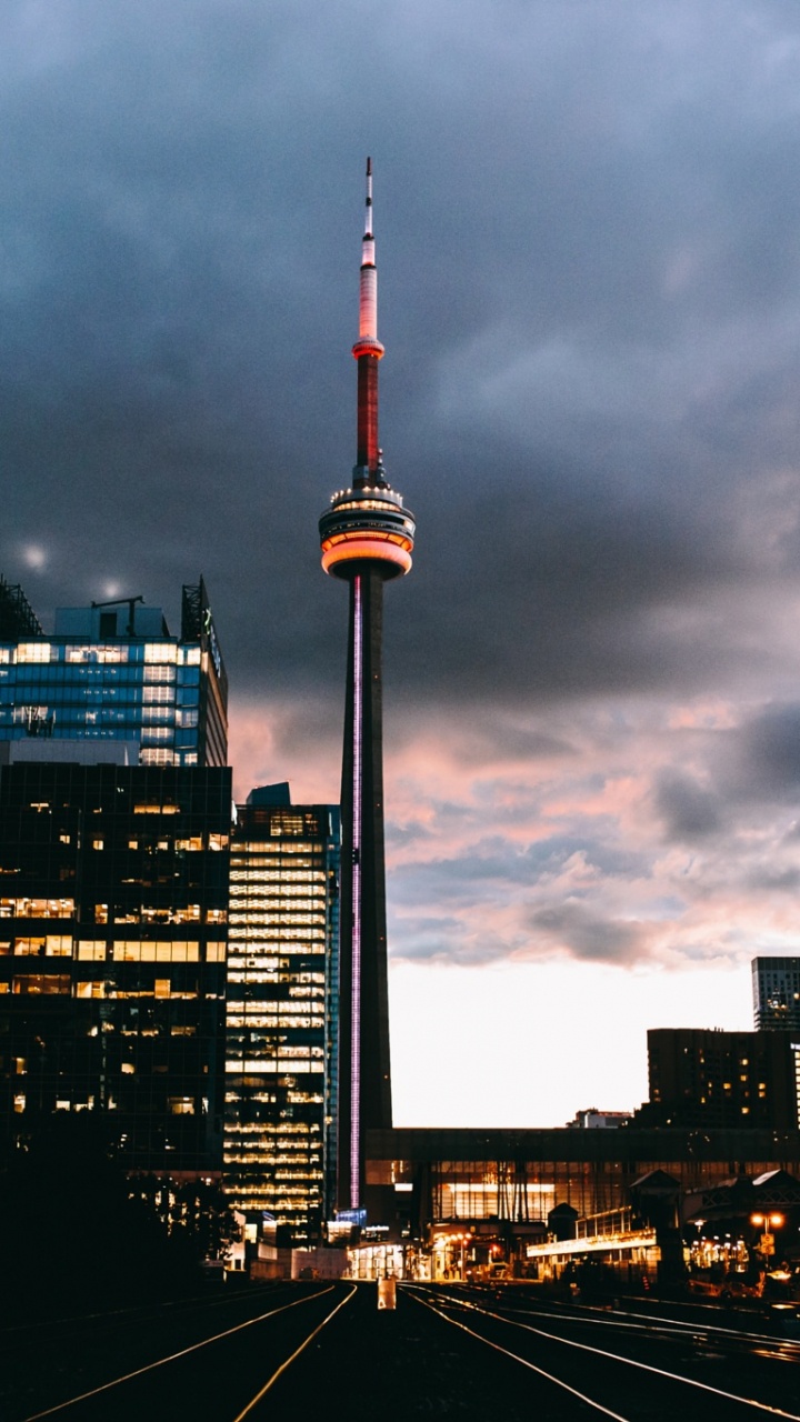 Обои город, городской пейзаж, городской район, линия горизонта, метрополия в разрешении 720x1280