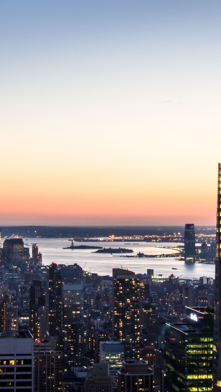 Обои Нью-Йорк, город, городской пейзаж, городской район, метрополия в разрешении 720x1280