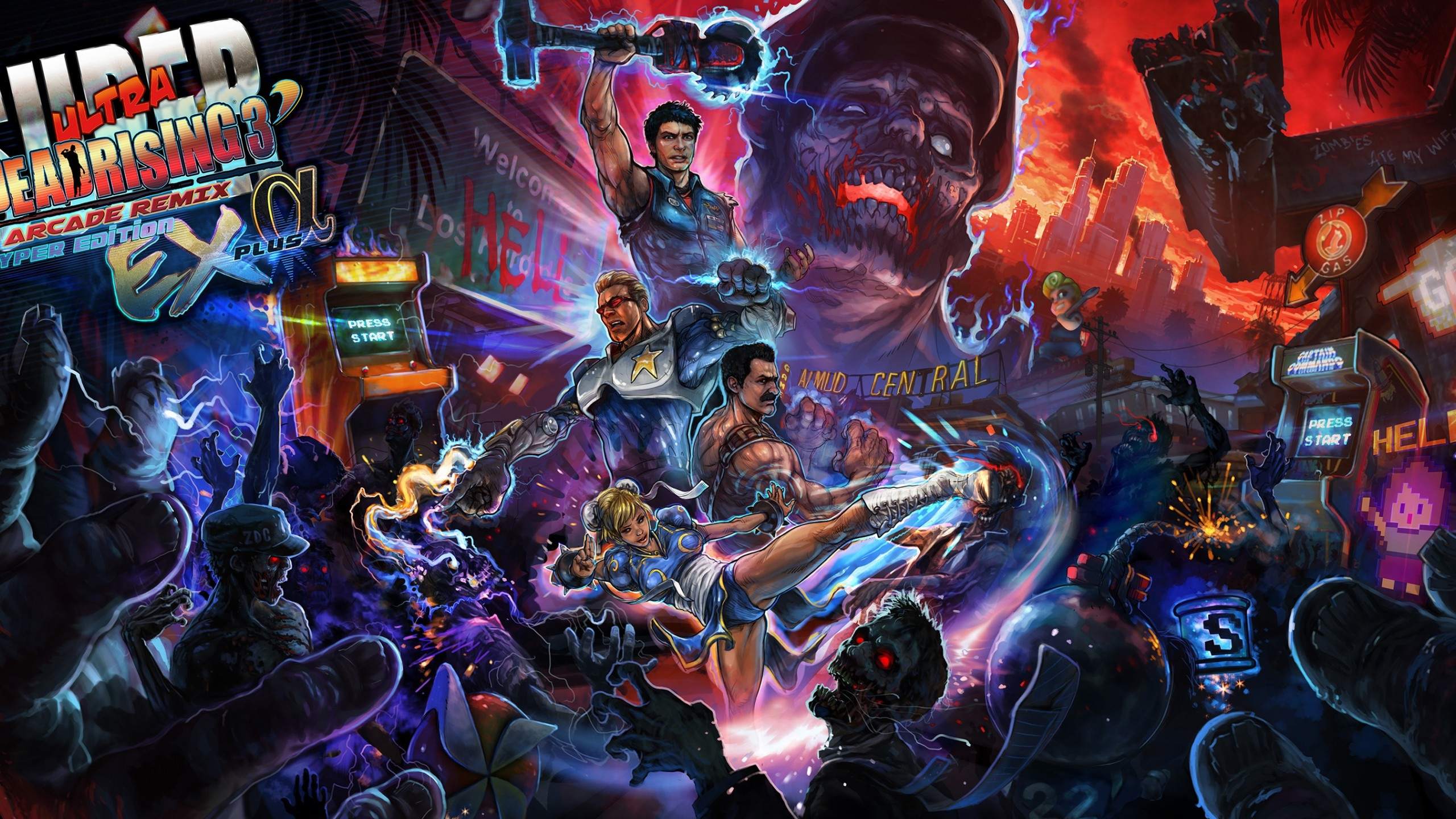 Обои Деад Райзинг 3, Фрэнк Уэст, капком, аркадная игра, xbox one в разрешении 2560x1440