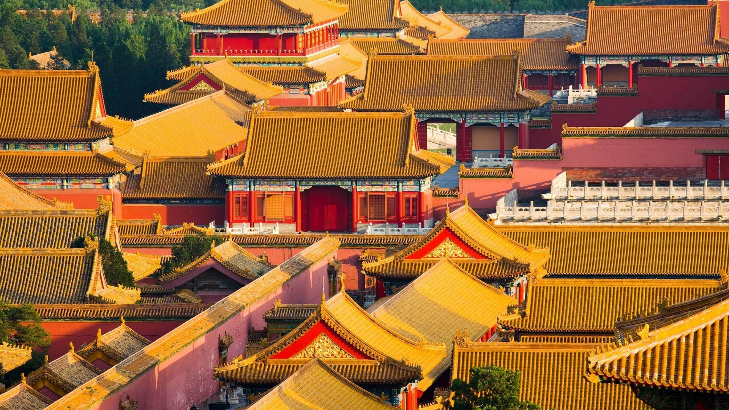 Обои запретный город, архитектура, дворец, китайская архитектура, храм в разрешении 2560x1440