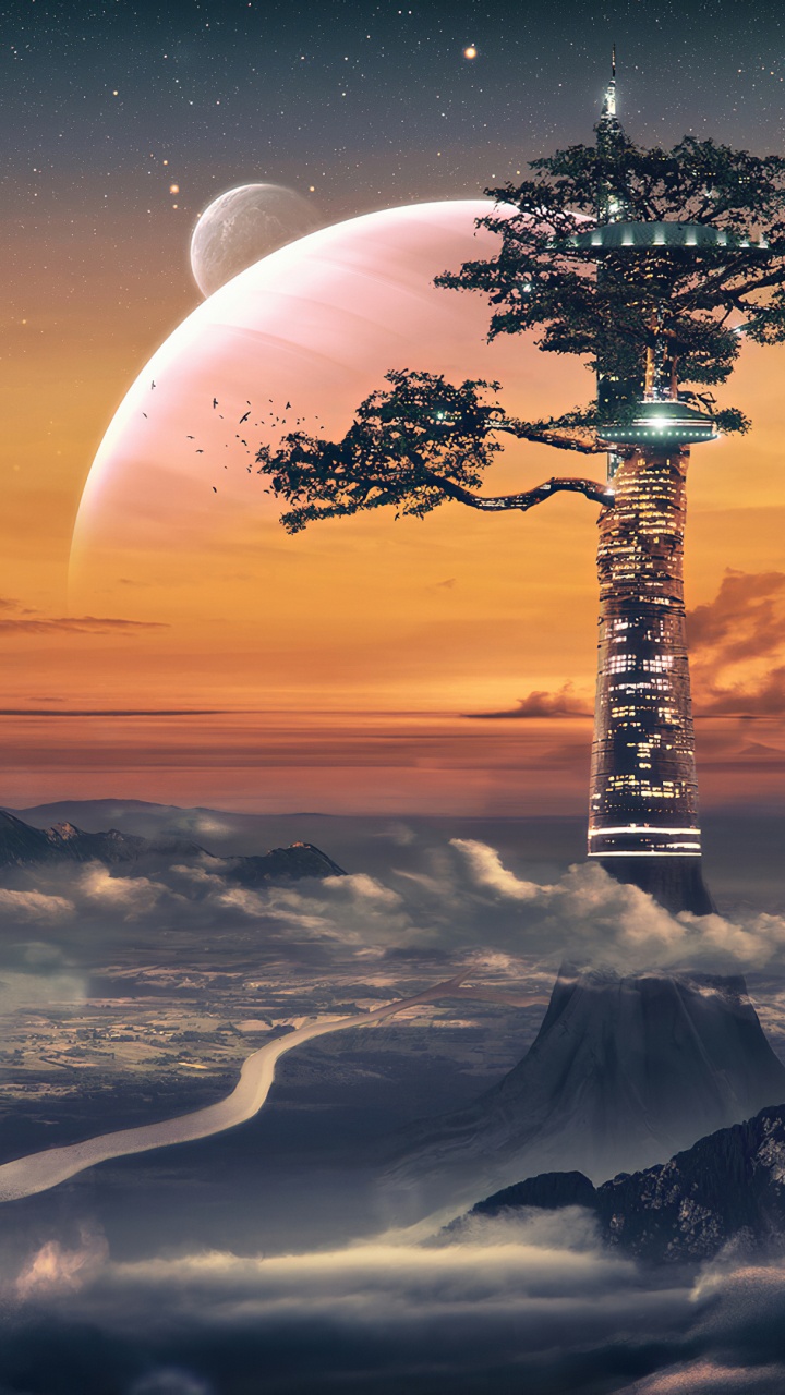 Обои thefatrat восстанет, сигнал бедствия, Mayday с участием Лауры Брем, ютуб, облако в разрешении 720x1280