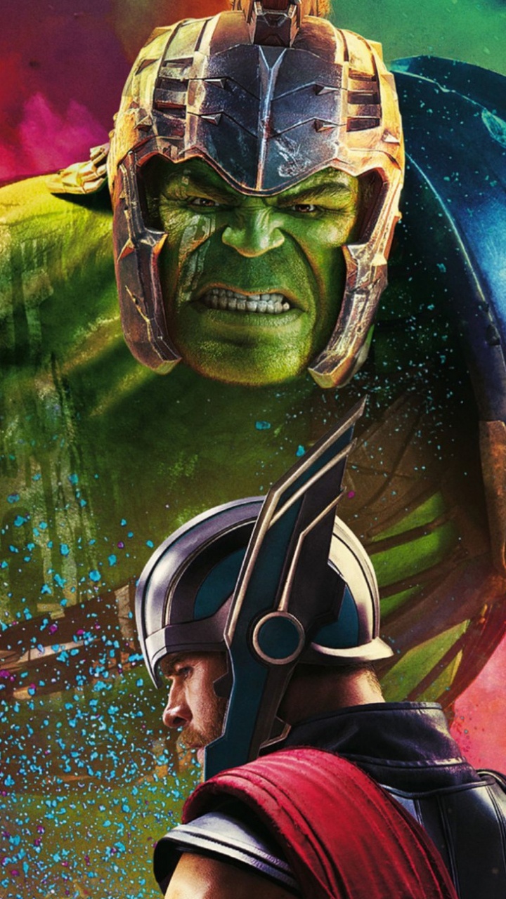 Обои Тор Рагнарок Халк, Халк, ТОР, marvel, комиксы Марвел в разрешении 720x1280