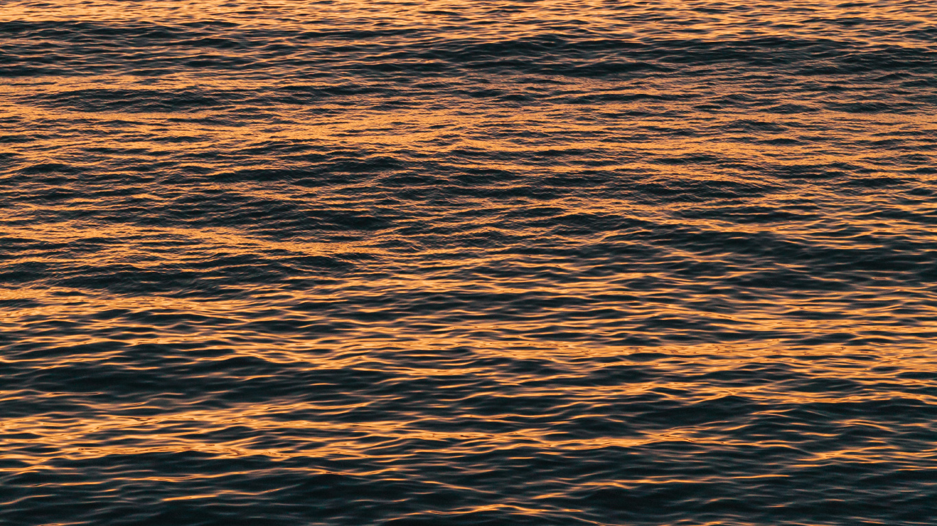 Обои вода, море, горизонт, океан, спокойный в разрешении 1366x768
