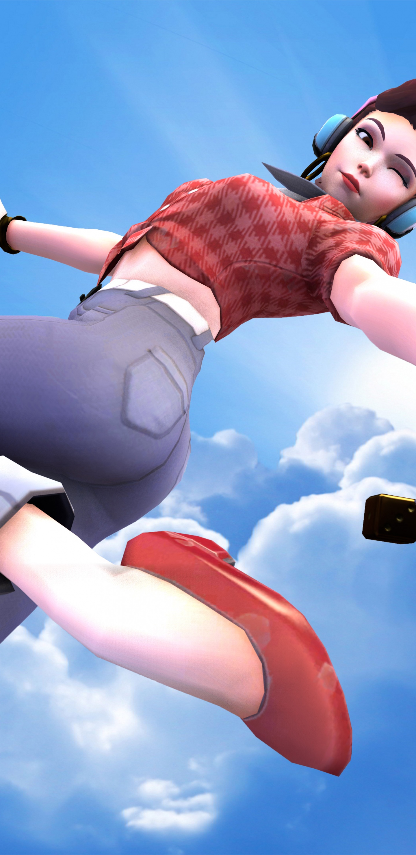 Обои Overwatch, скачок, забава, экстремальный вид спорта, досуг в разрешении 1440x2960