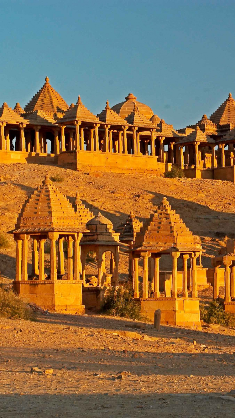 Обои Джайсалмер Форт, достопримечательность, туризм, путешествие, ориентир в разрешении 750x1334