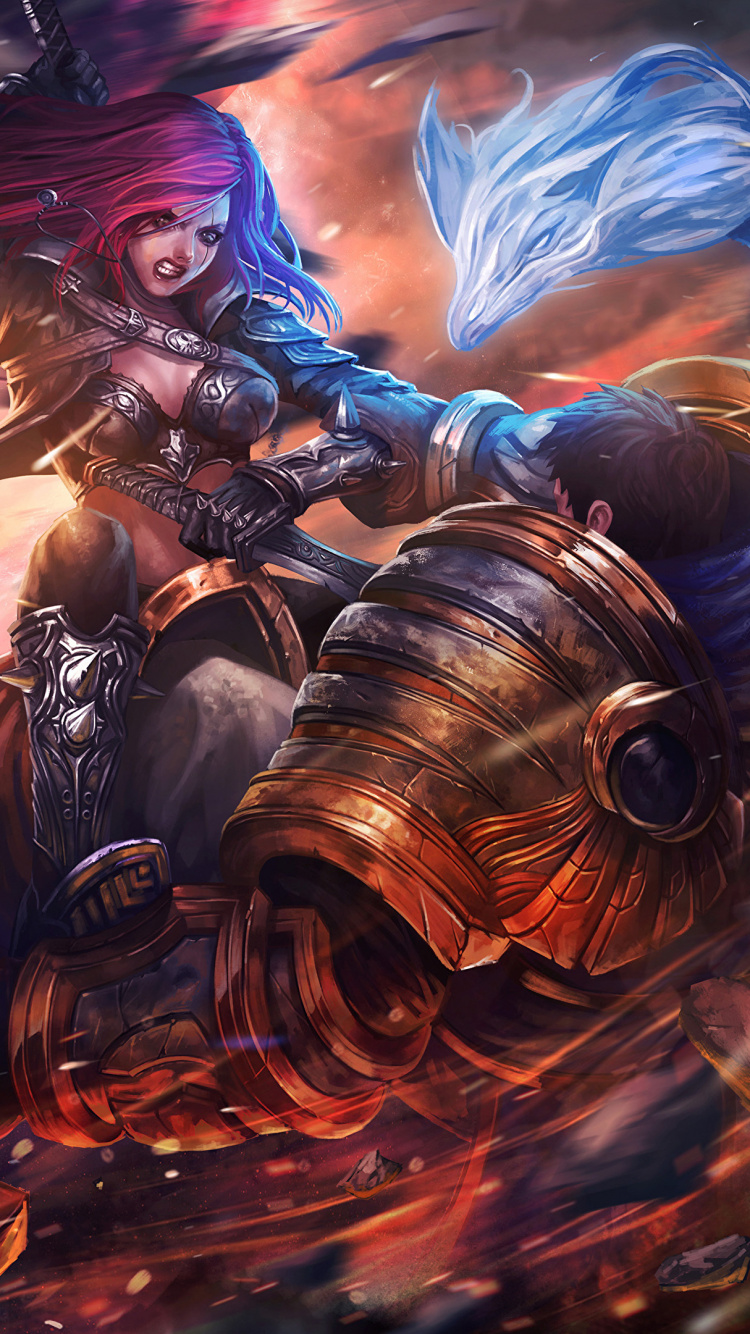 Обои фан арт, арт, Лига легенд, компьютерная игра, демон в разрешении 750x1334