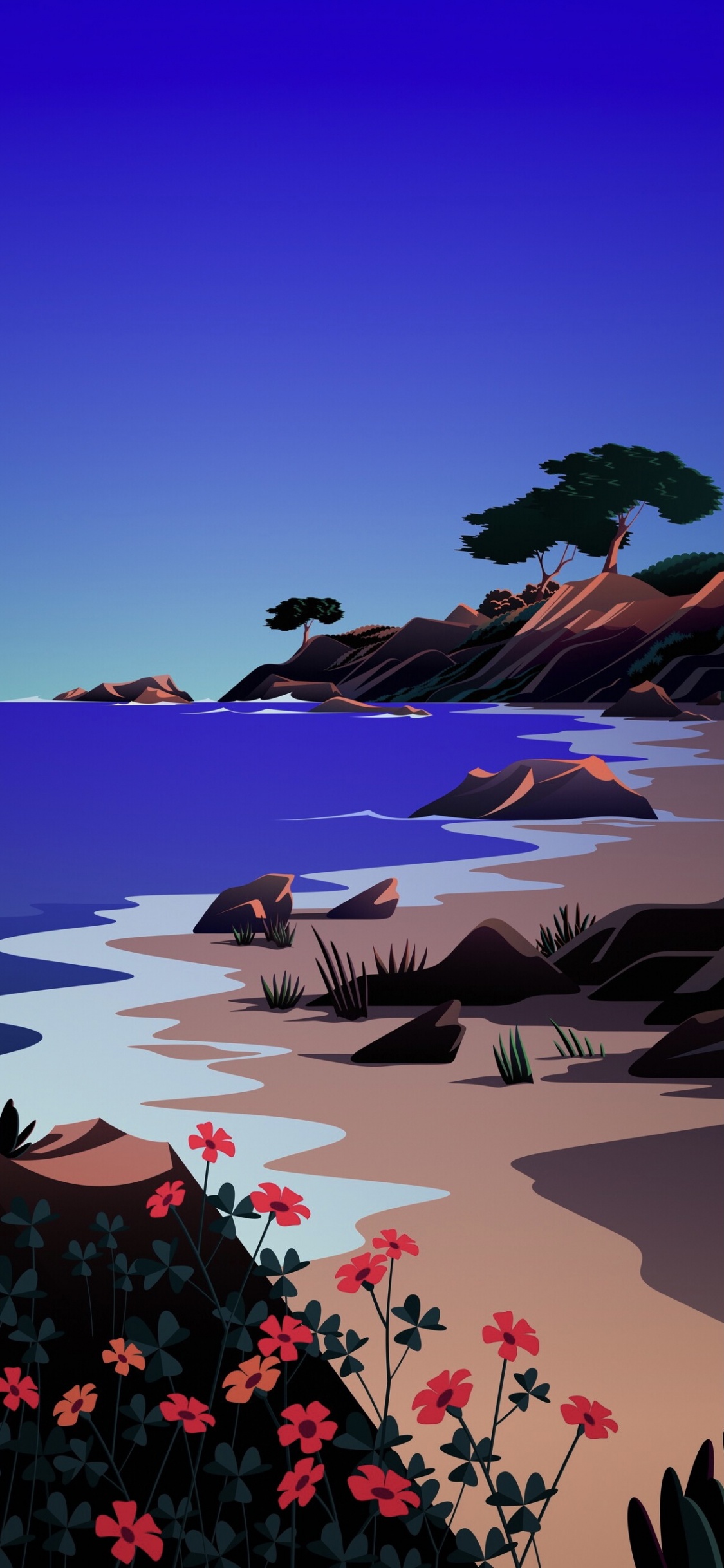 Обои ios, яблоко, вода, цветок, экорегион в разрешении 1125x2436