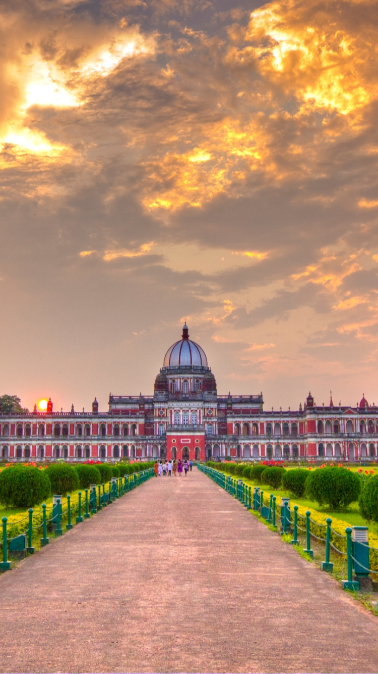 Обои Дворец Бехар, дворец, Люксембургский дворец, ориентир, облако в разрешении 750x1334
