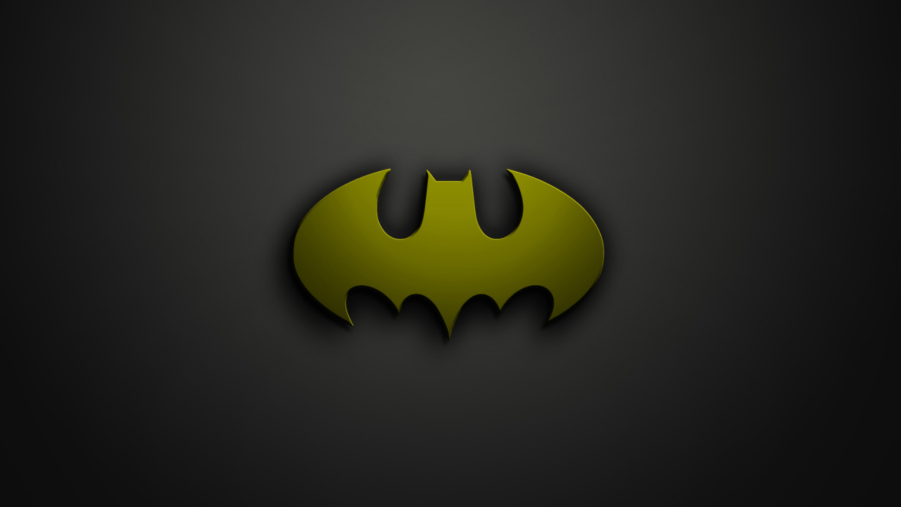 Обои лого, желтый, графика, символ, дизайн в разрешении 1280x720