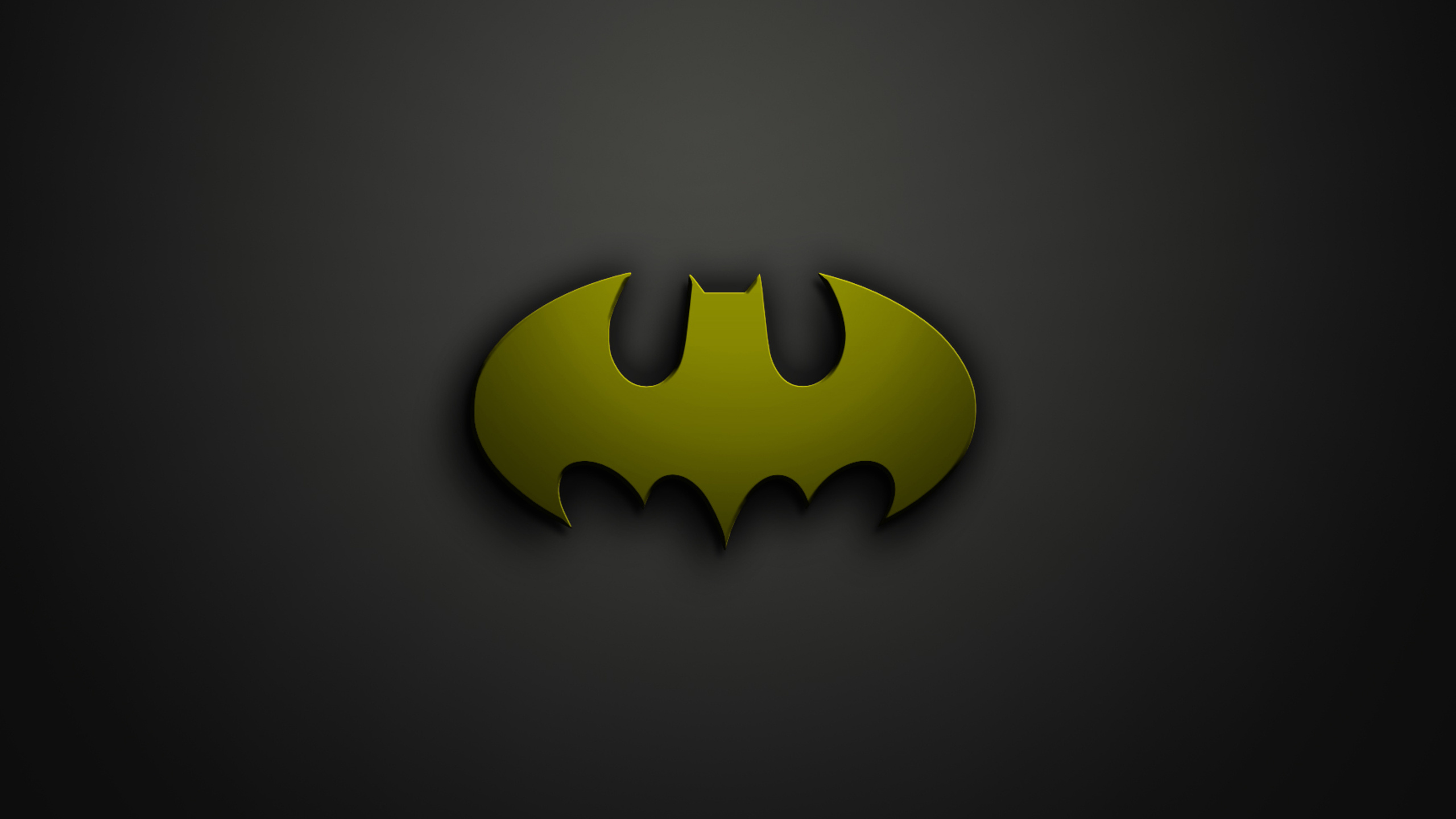 Обои лого, желтый, графика, символ, дизайн в разрешении 2560x1440