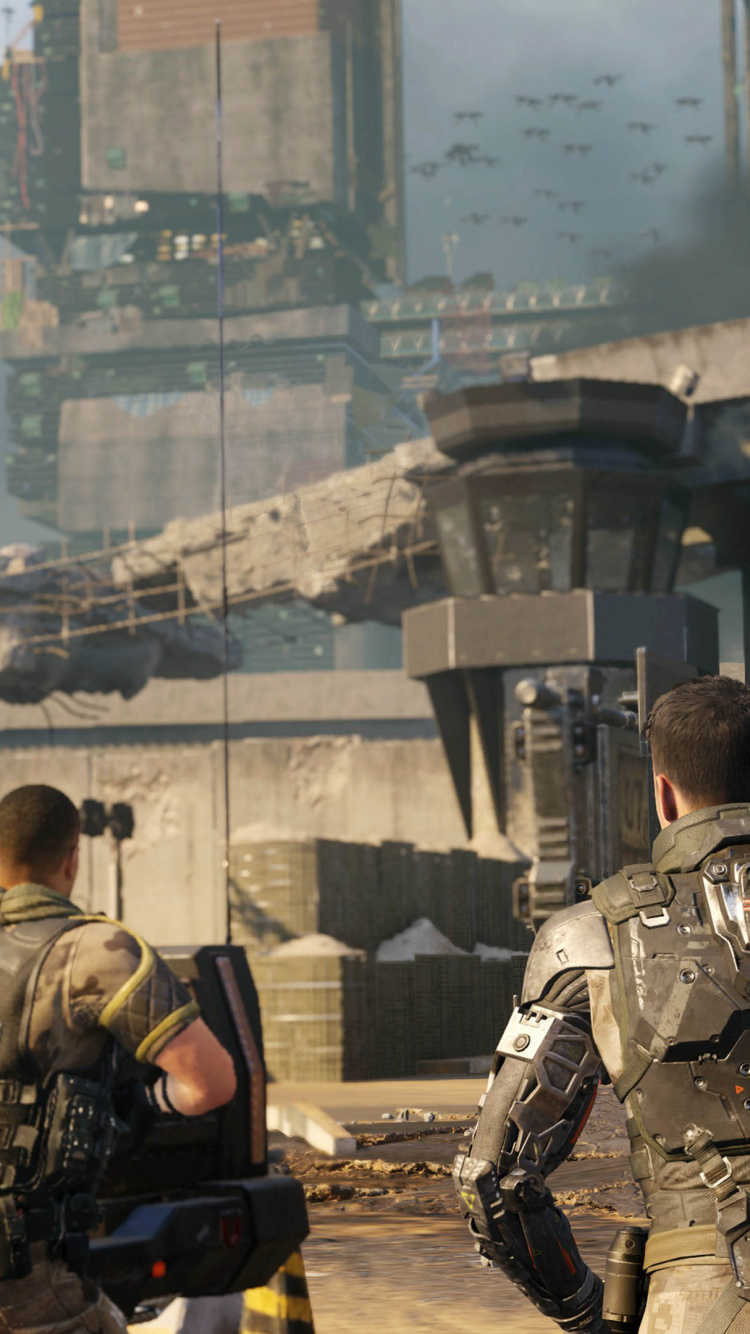 Обои call of duty black ops iii, call of duty black ops, трейарч, компьютерная игра, солдат в разрешении 750x1334