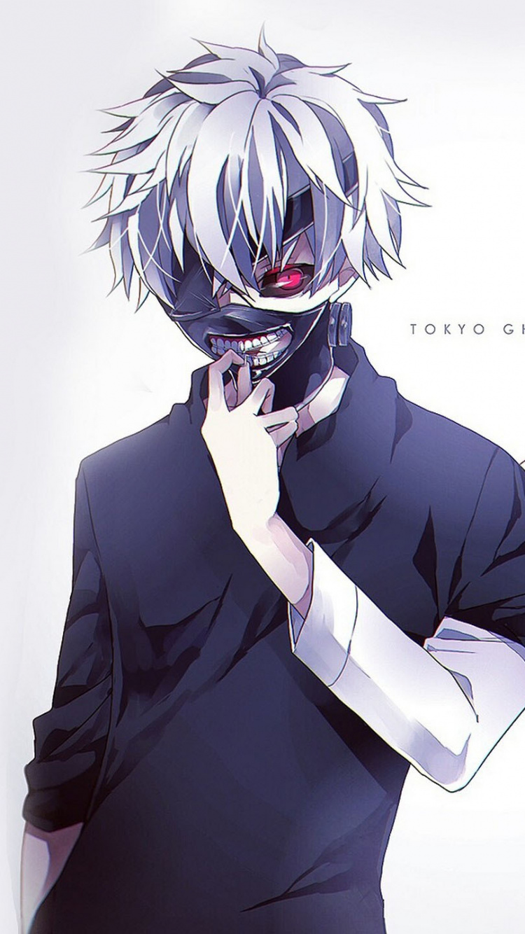 Обои Кен kaneki, аниме, Токио вурдалак, джентльмен, пурпур в разрешении 750x1334