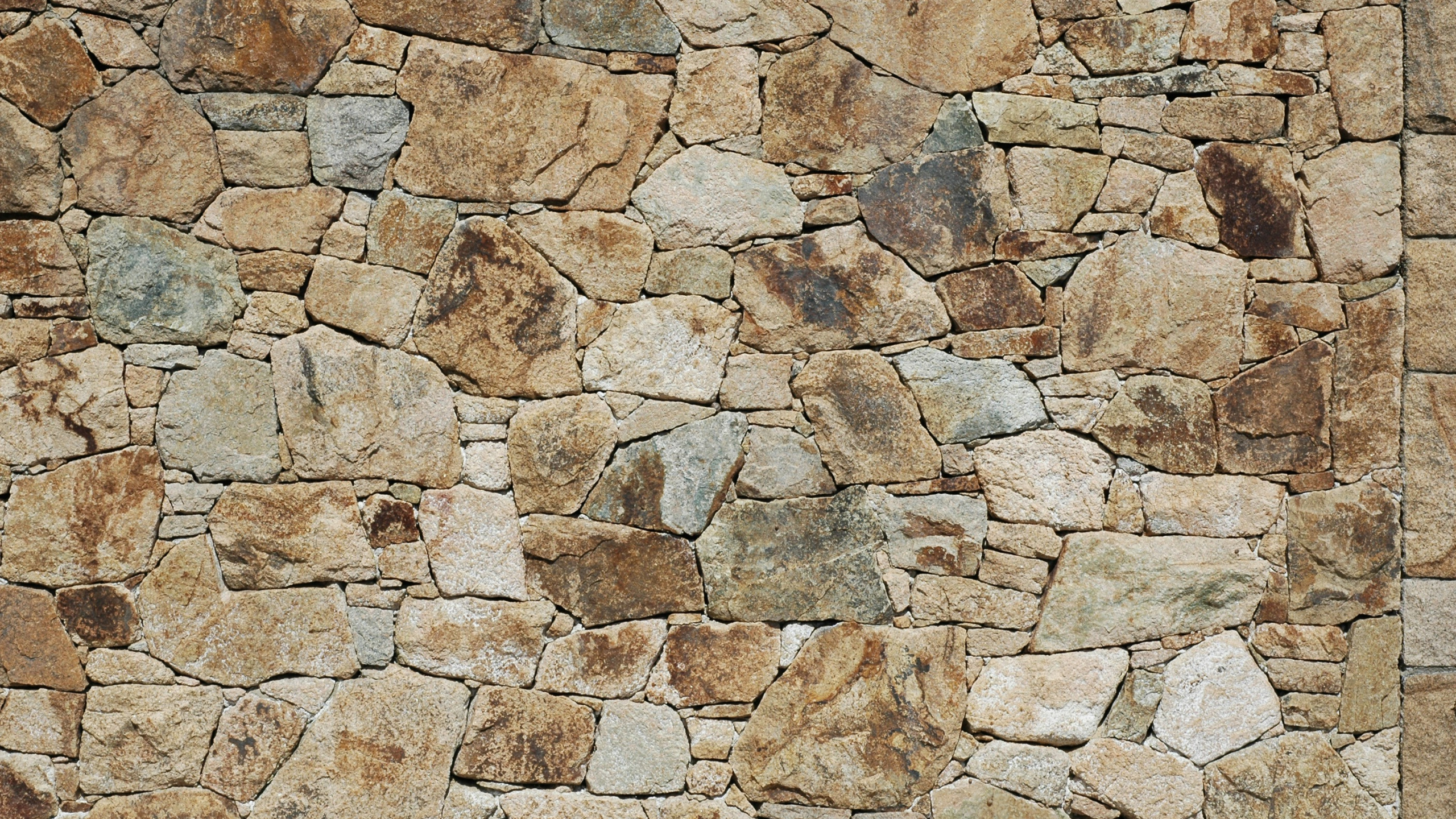 Обои камень, каменная стена, стена, рок, узор в разрешении 2560x1440