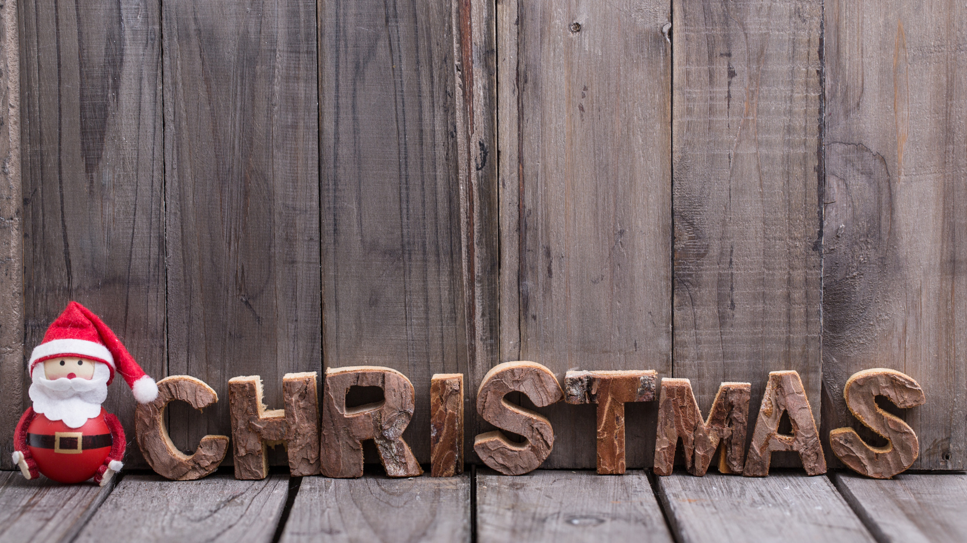 Обои Рождественский день, древесина, студия, гаражные ворота, Рождество в разрешении 1920x1080