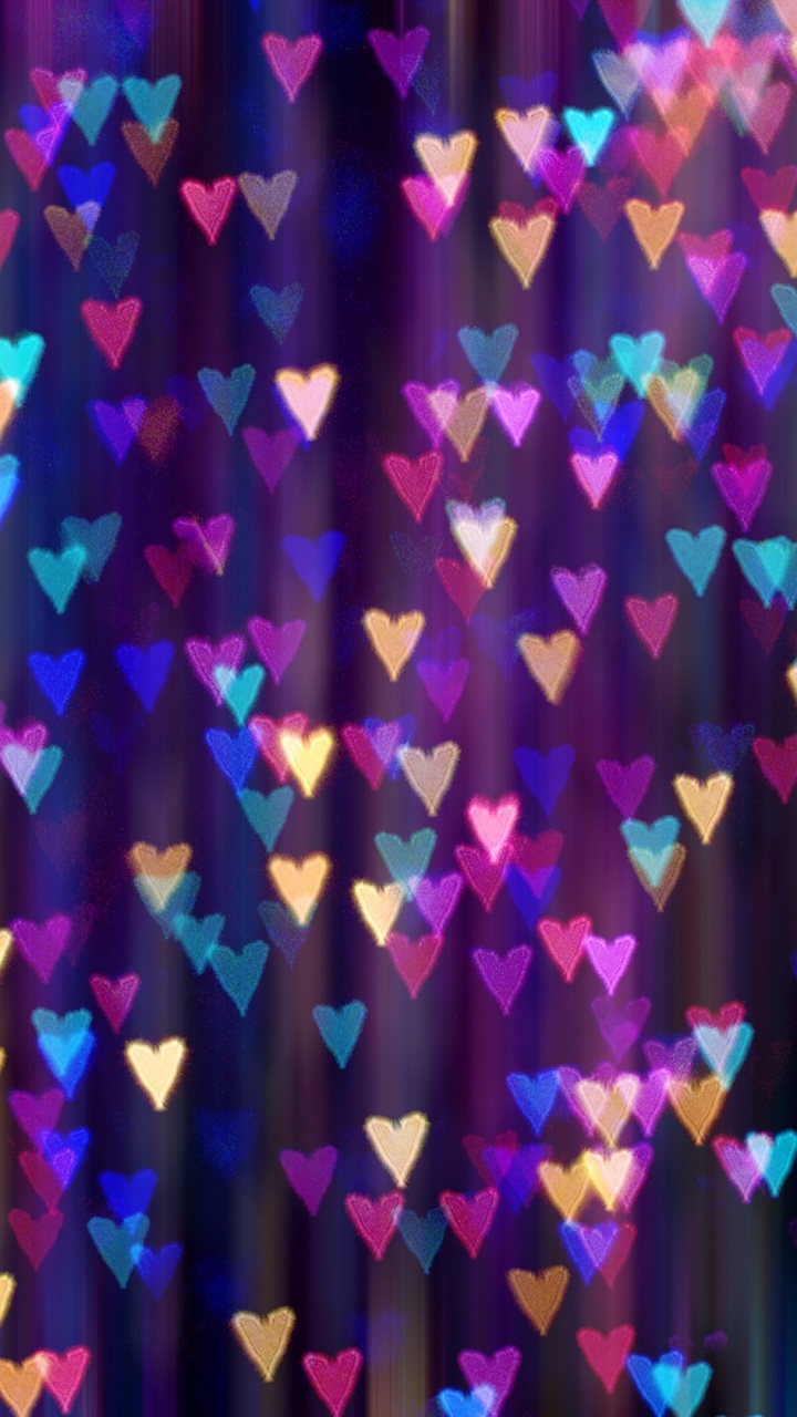 Обои текстура сердце, текстура, пурпур, свет, Фиолетовый в разрешении 720x1280