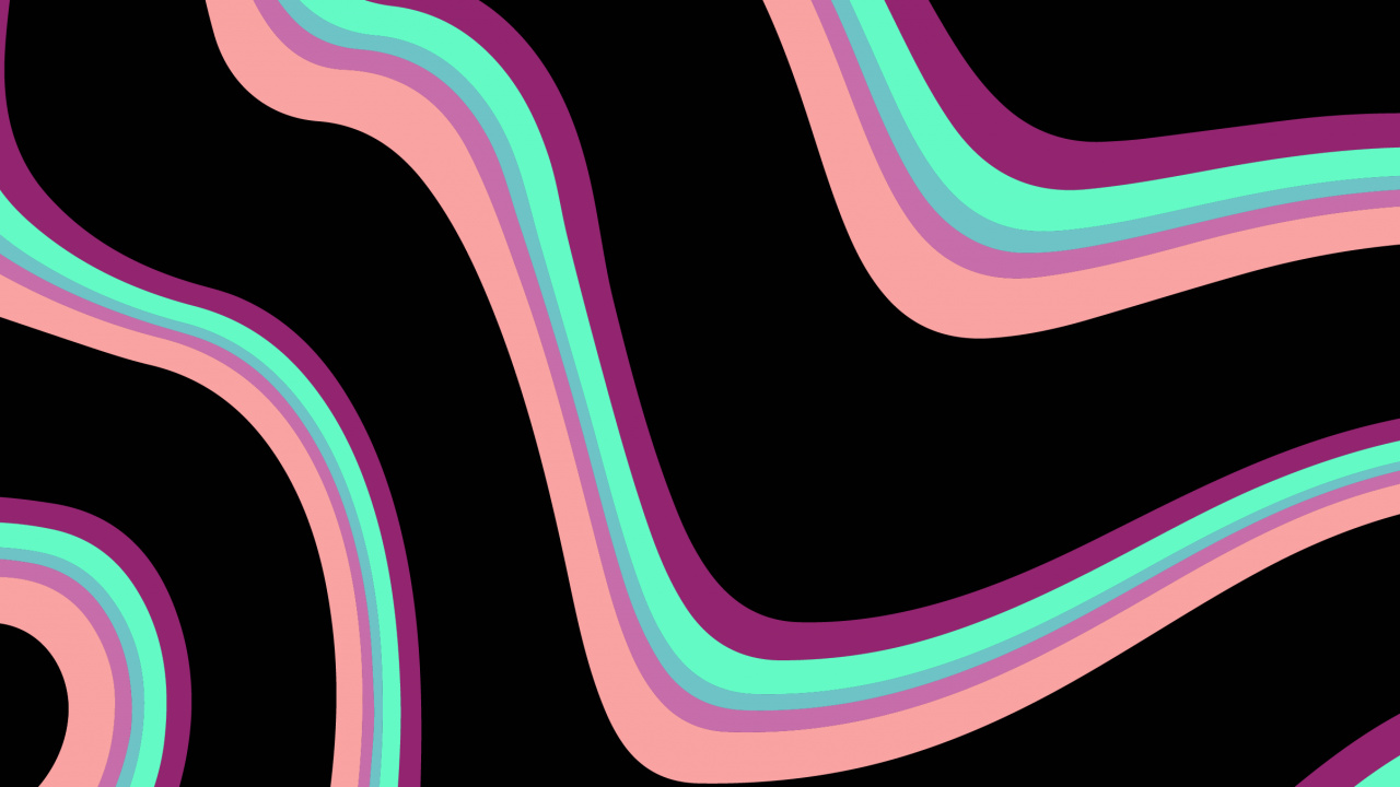 Обои узор, свет, зеленый, арт, розовый в разрешении 1280x720