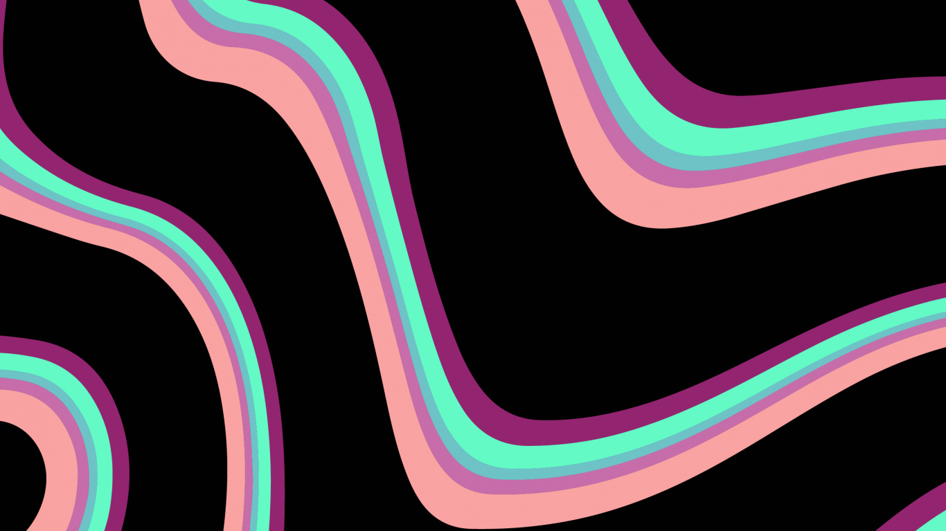 Обои узор, свет, зеленый, арт, розовый в разрешении 1366x768