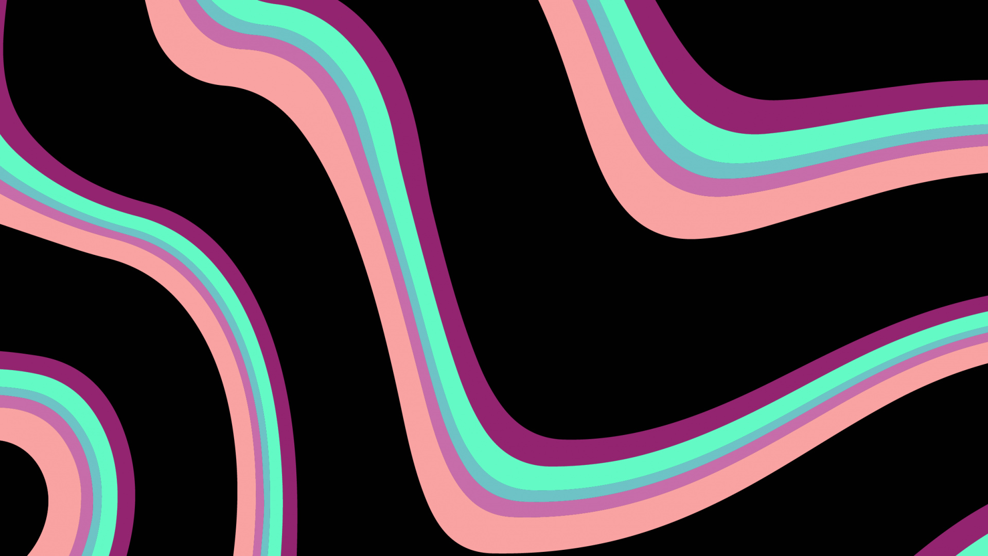 Обои узор, свет, зеленый, арт, розовый в разрешении 1920x1080