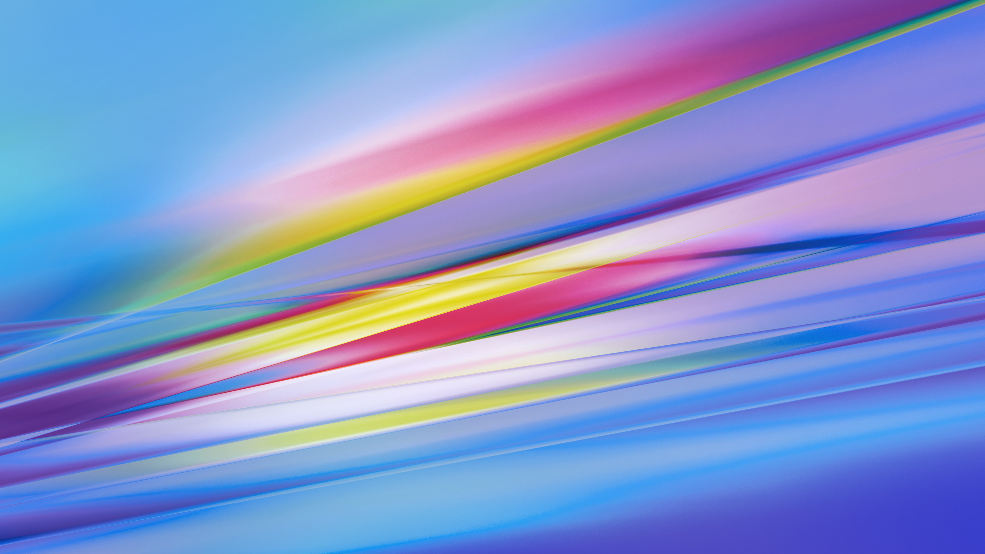 Обои желтый, Апельсин, синий, Фиолетовый, свет в разрешении 3840x2160