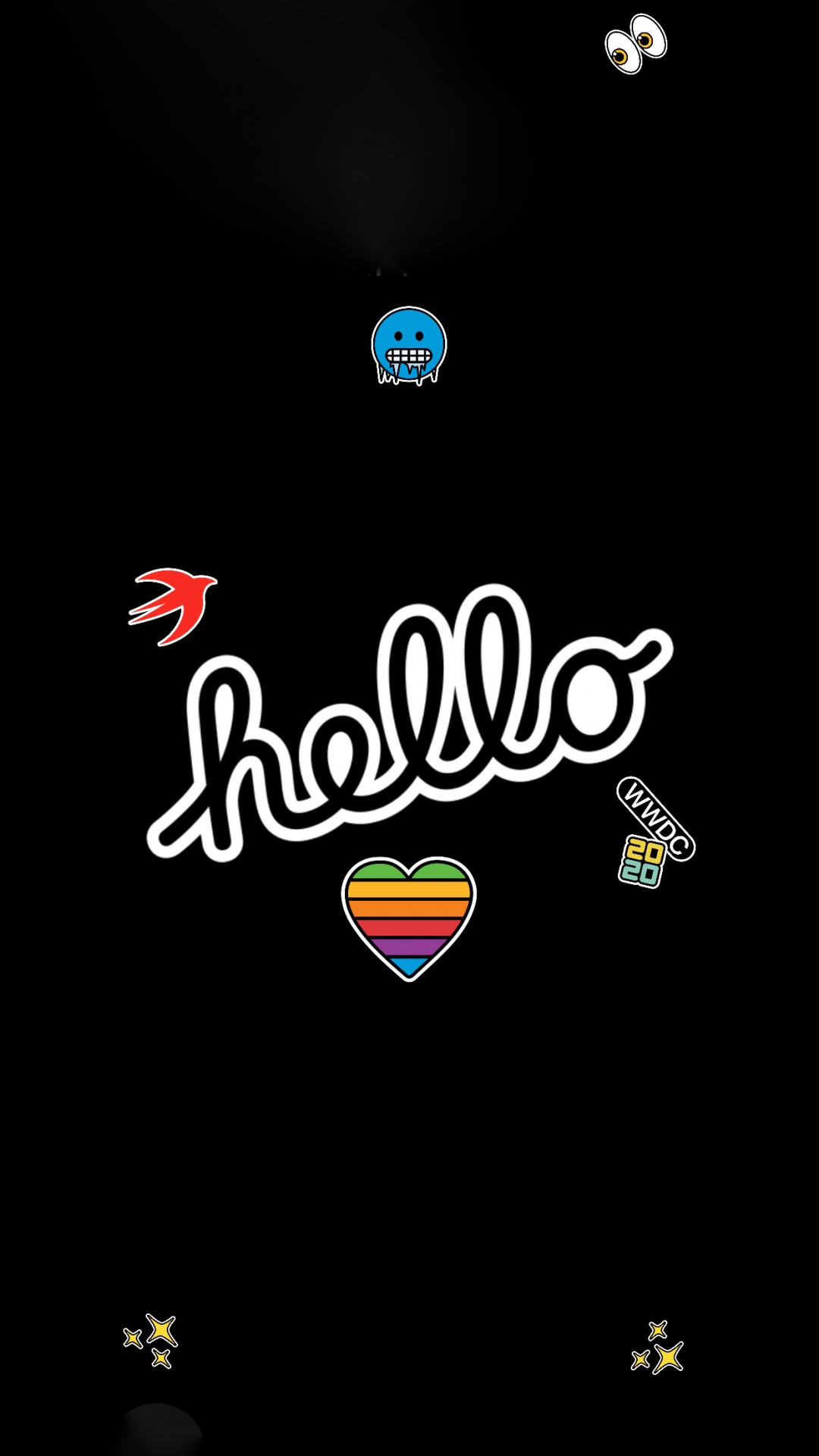 Обои айпад, macbook, наклейка, ipad pro, apple в разрешении 1080x1920