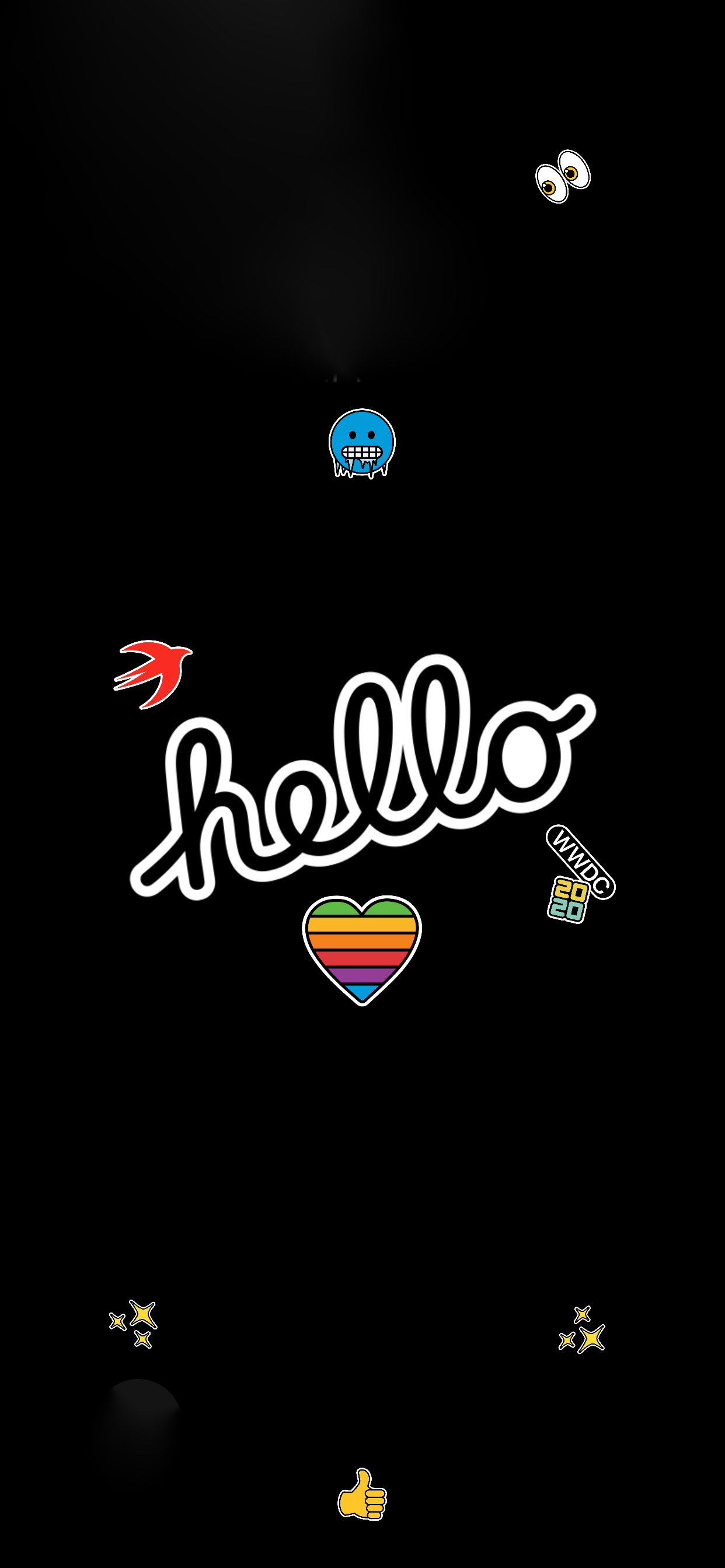 Обои айпад, macbook, наклейка, ipad pro, apple в разрешении 1242x2688