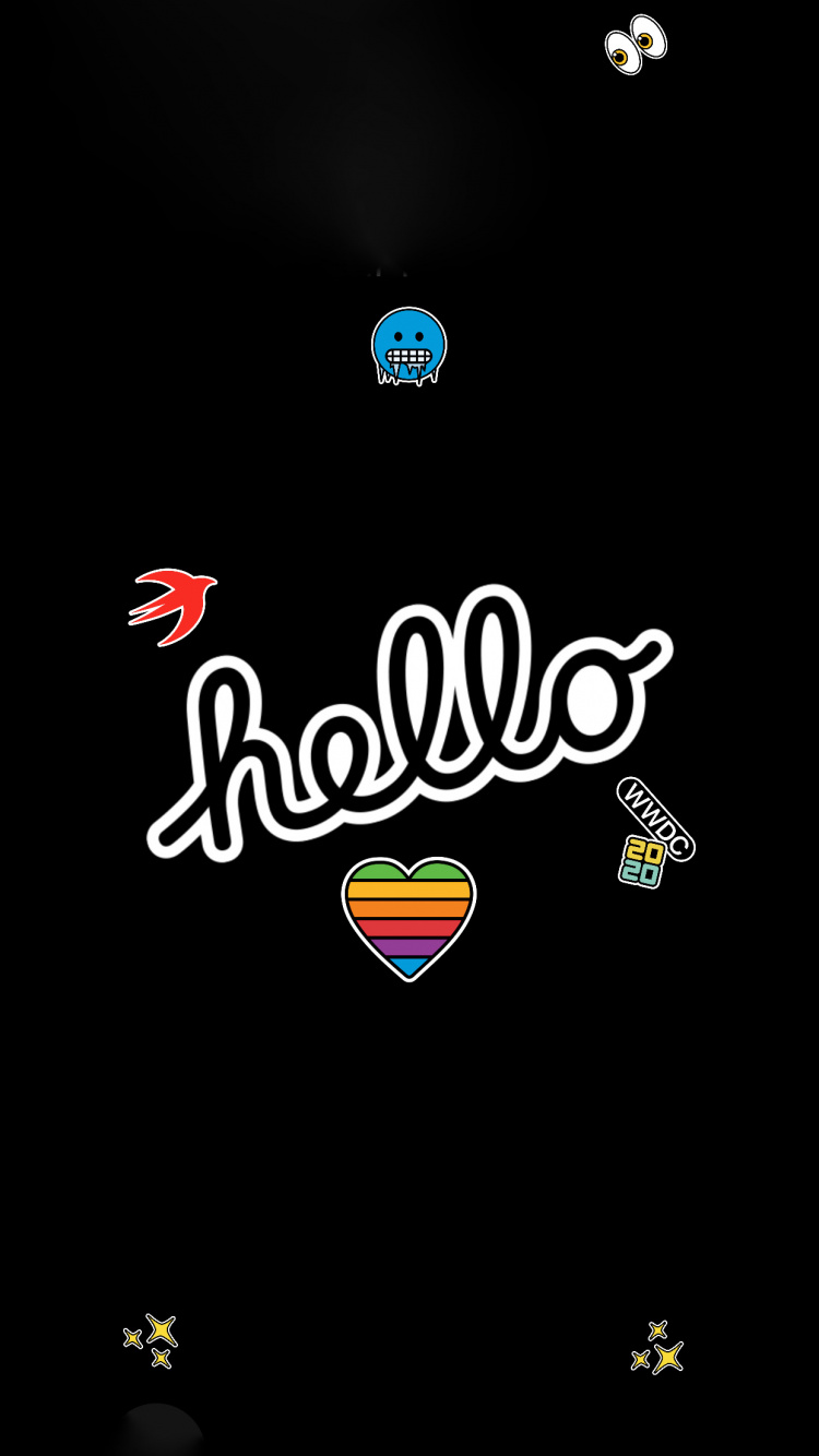 Обои айпад, macbook, наклейка, ipad pro, apple в разрешении 750x1334