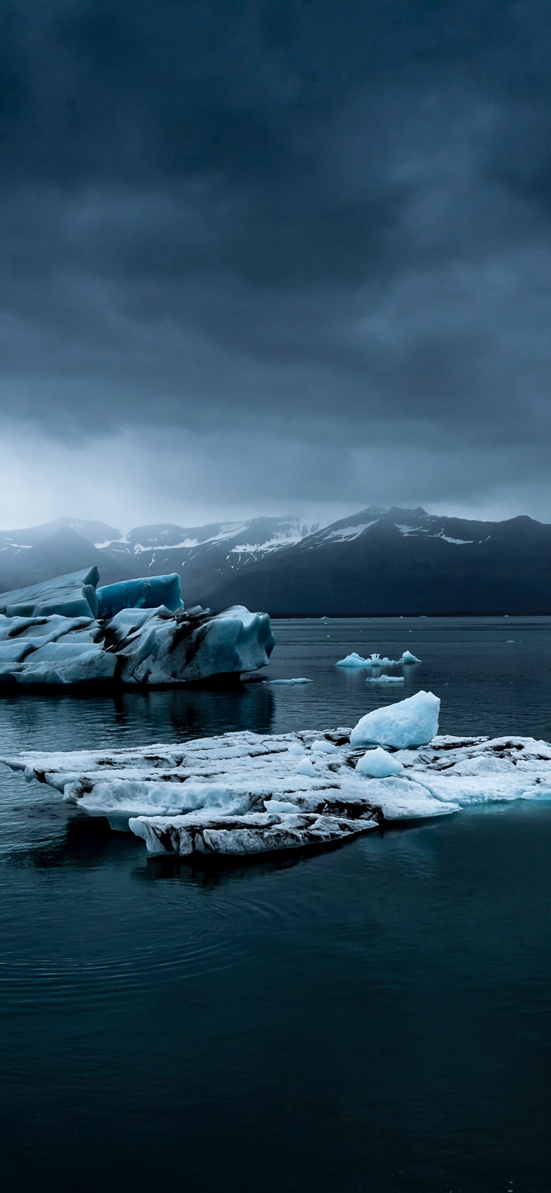 Обои ледник, планшет, лед, вода, облако в разрешении 1125x2436