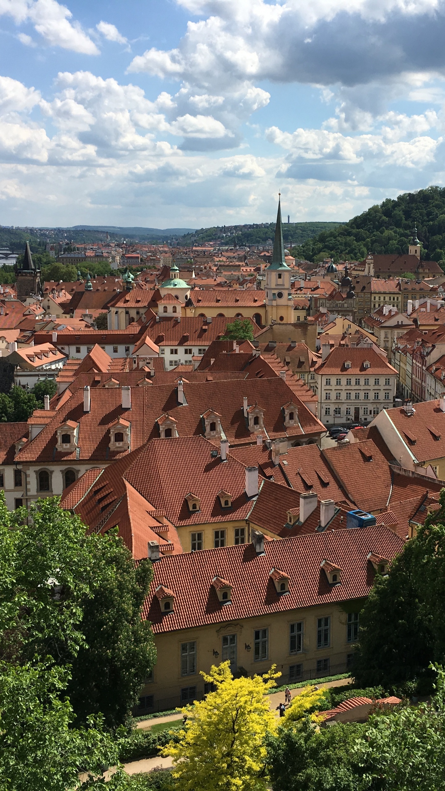 Обои Прага, городок, деревня, горная деревня, город в разрешении 1440x2560