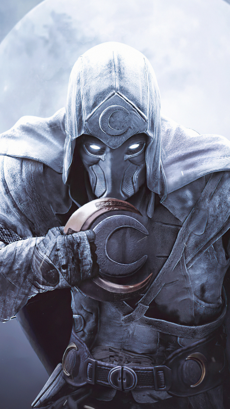 Обои аватар лунного рыцаря, Рыцарь Луны, Марк Спектор, marvel, комиксы Марвел в разрешении 750x1334