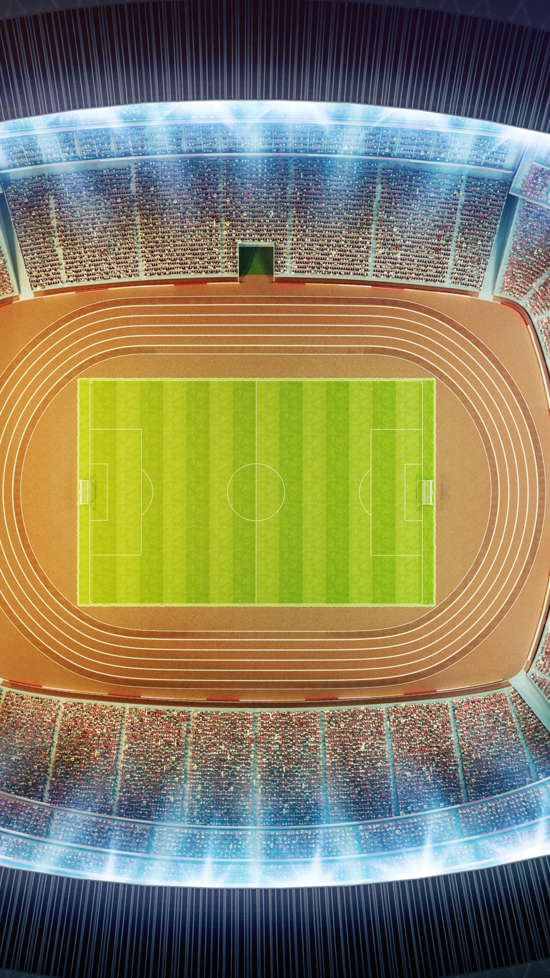 Обои стадион, спортивные объекты, зеленый, свет, освещение в разрешении 1080x1920