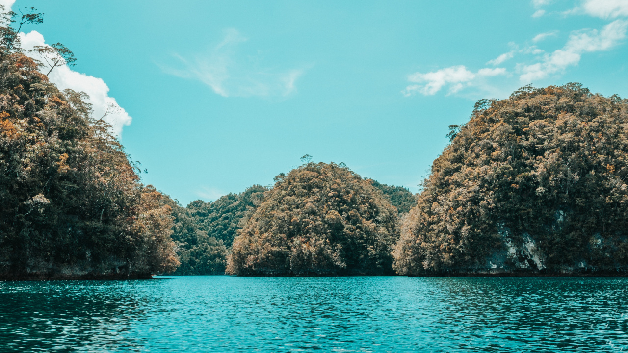 Обои море, побережье, водоем, вода, природа в разрешении 1280x720