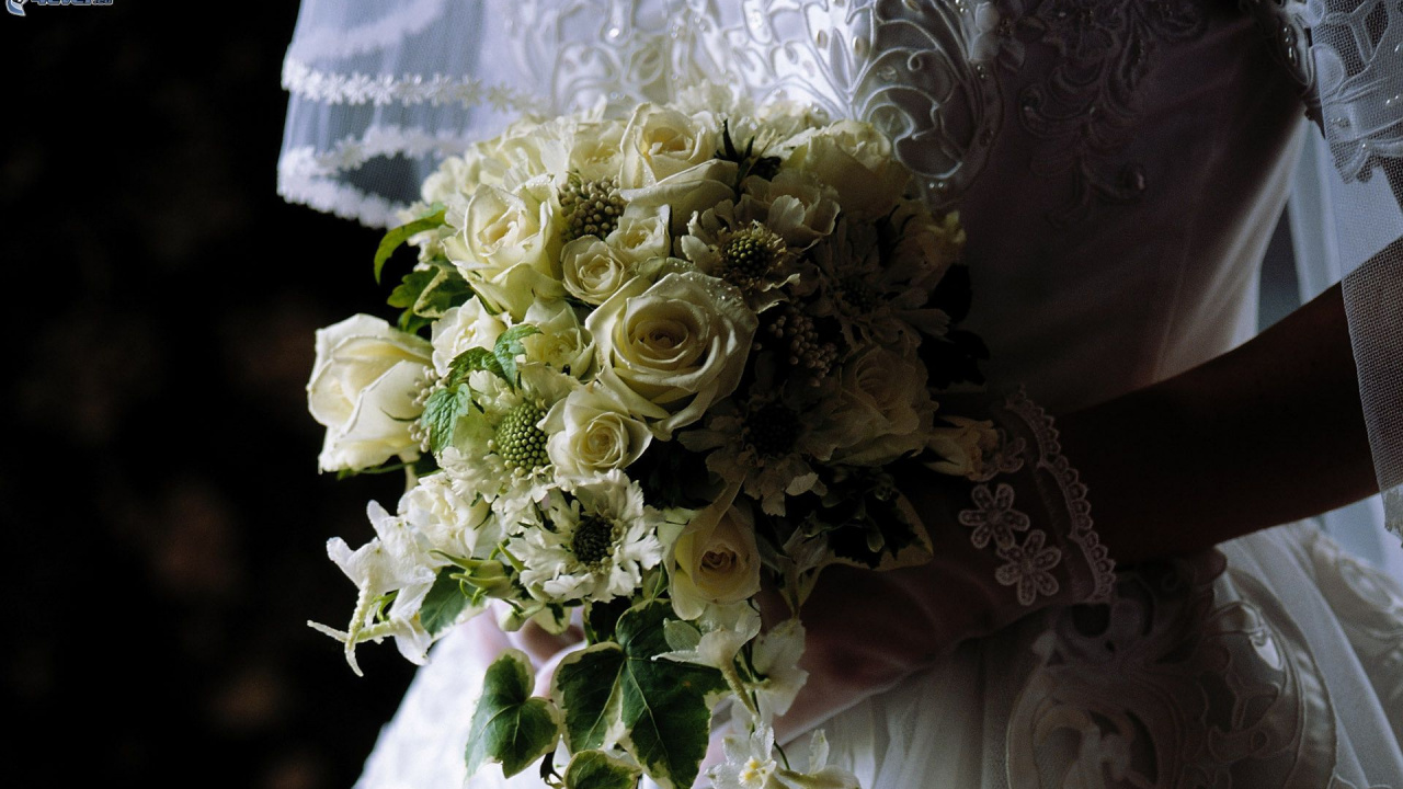 Обои цветочный букет, цветок, свадьба, букет, флористики в разрешении 1280x720