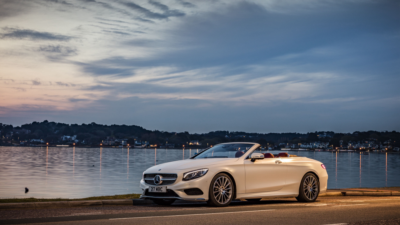 Обои авто, Кабриолет, колесо, mercedes benz s class, mercedes benz в разрешении 1366x768