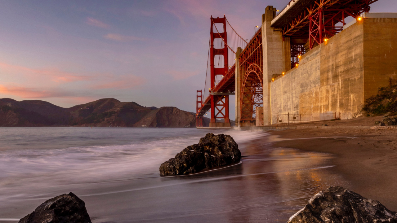 Обои река чамбал, вода, Сан-Франциско-Окленд Бэй-Бридж, планшет, облако в разрешении 1280x720