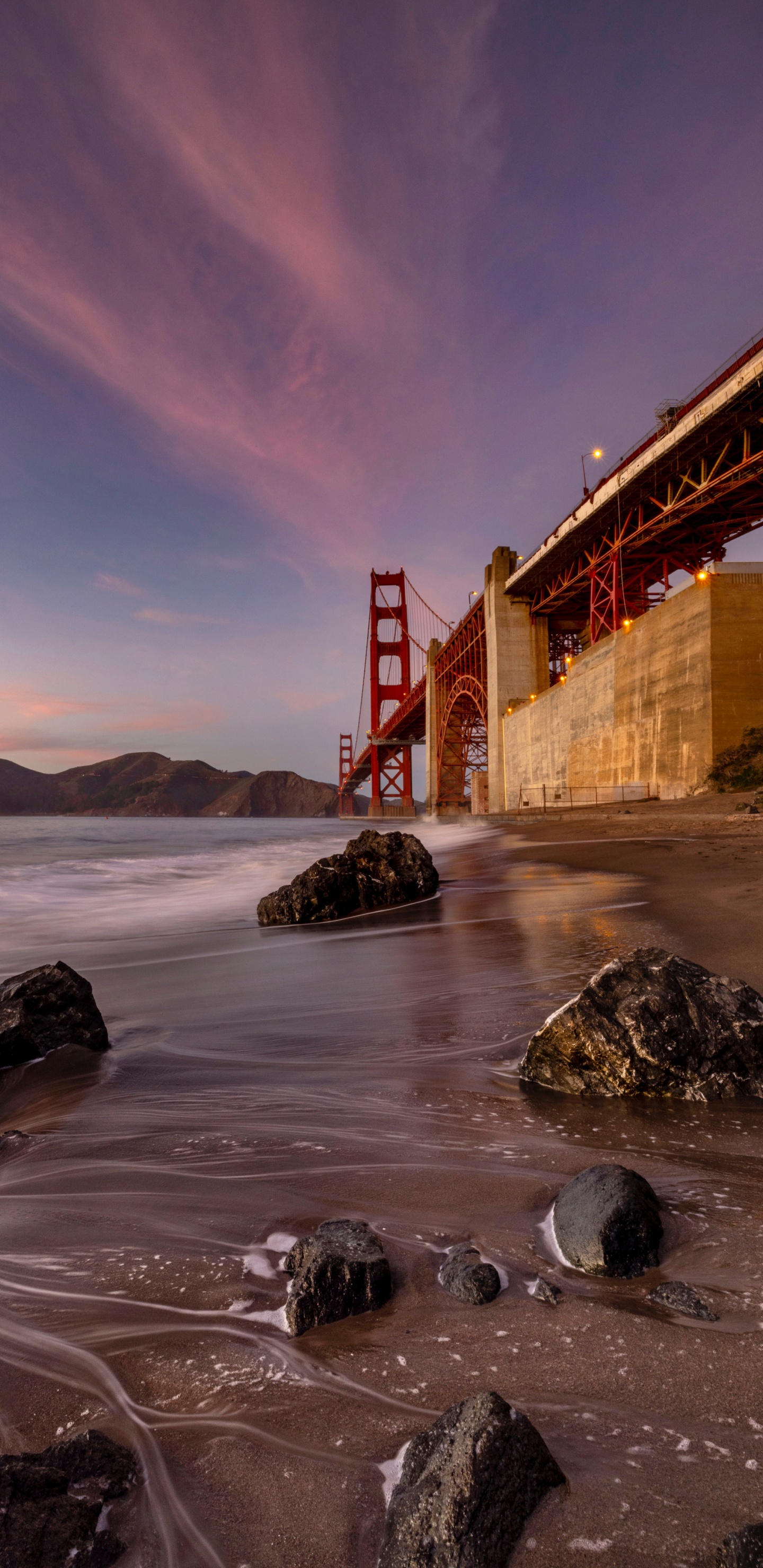 Обои река чамбал, вода, Сан-Франциско-Окленд Бэй-Бридж, планшет, облако в разрешении 1440x2960