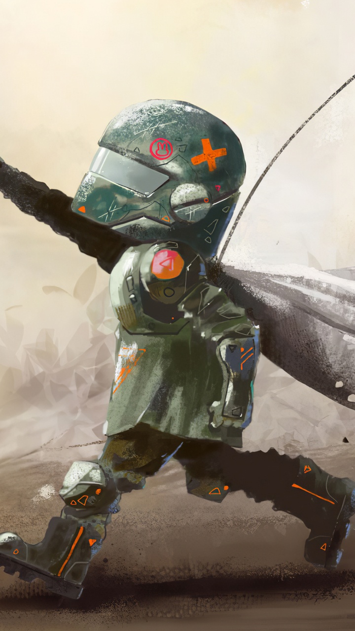 Обои вымышленный персонаж, иллюстрация, Боба Фетт, графический дизайн, арт в разрешении 720x1280